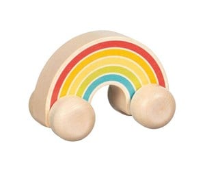 Babyleker - Goki Wooden Vehicle Rainbow - 55845