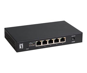 Switch/splitter - LevelOne GEU-0525 - switch - 5 ports - unmanaged - GEU-0525