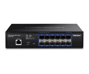 Switch/splitter - TRENDnet TL2-F7120 - switch - 12 ports - Managed - rack-mountable - TAA Compliant - TL2-F7120