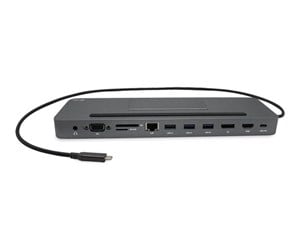 Dokkingstasjon - I-Tec - docking station - USB-C / Thunderbolt 3 - DP HDMI VGA - 1GbE - C31FLATPRO100