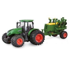 Fjernstyrt - Amewi RC Tractor with Seed Drill 1:24 Green - 22638