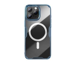 Mobil - Deksel og etui - Nillkin Nature TPU Pro Magnetic iPhone 16 Pro Max Case (blue) - 6902048287334