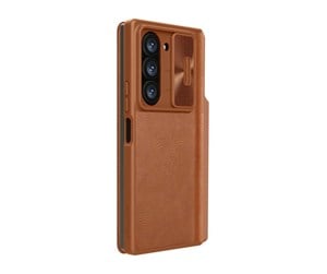 Mobil - Deksel og etui - Nillkin Qin Pro Leather Case Samsung Galaxy Z Fold 6 5G (brown) - 6902048281455