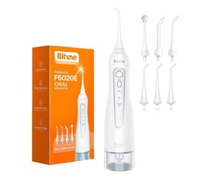 Elektrisk tannbørste - Bitvae Tanntråd Water flosser with nozzles set BV 5020E White - BV 5020E White