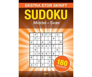 Kropp/sinn - Den store Sudoku - ekstra stor skrift - 9788775372683