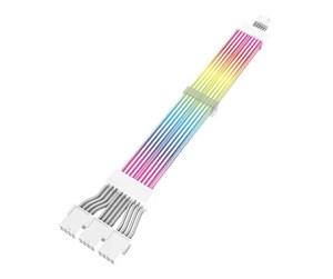 Kabinett-tilbehør - Darkflash LG04 graphics card power cable ARGB 12 PIN*4 (white) - LG04 White