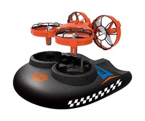 Fjernstyrt - Amewi TRIX 3-IN-1 Drone Hovercraft Orange - 25308