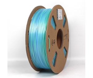 Filament - 3D Printer - Gembird Silk PLA filament - Blågrønn - 1.75mm ø - 1 kg - 3DP-PLA-SK-01-BG