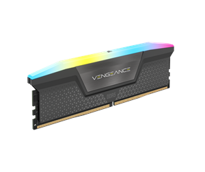 RAM - Corsair Vengeance RGB DDR5-5200 - 16GB - CL40 - Single Channel (1 pcs) - AMD EXPO & Intel XMP - Grå med RGB - CMH16GX5M1B5200Z40