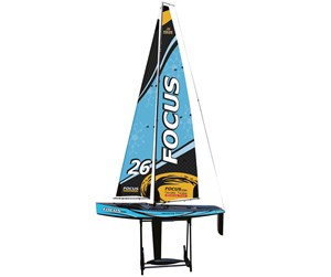 Fjernstyrt - Amewi Focus III Racing Sailing Yacht 100 cm 2.4GHz RTR Blue - 26099