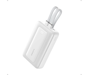 Nødlader - Anker (20K.30W Built-In USB-C+Lightning Cable) Nødlader - Hvit - 20000 mAh - A1681021