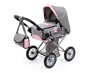 Dukker, Bamser & Utstyr - Bayer Design Doll's Pram City Star Grey (13633AA) - 13633AA