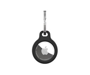 Mobil - Andre tilbehør - FIXED Silky Silicone Apple AirTag Keychain Case - Black - FIXSILD-756-BK