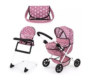 Dukker, Bamser & Utstyr - Bayer Design Doll's pram set (13776AB) - 13776AB