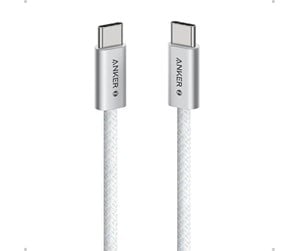 USB - Anker USB-C to USB-C Cable (0.9m 240W braided) - White - A81D5H21