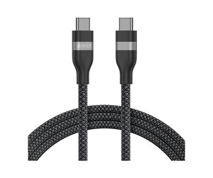 USB - Anker USB-C to USB-C Cable (1.8m 240W Upcycled-Braided) - Black - A82E2012