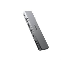 Dokkingstasjon - Anker 547 USB-C Hub (7-in-2 for MacBook) - Grey - A83540A1