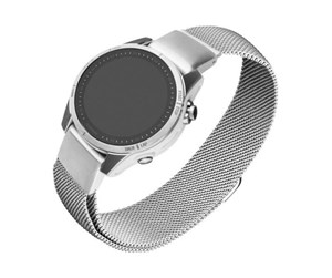 Smartklokke - Tilbehør - FIXED Mesh Strap for Garmin QuickFit 20mm - Silver - FIXMEST-QF20MM-SL