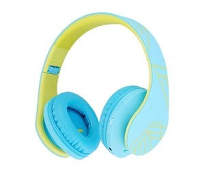 Hodetelefoner - PowerLocus Wireless Headphones for kids P2 (blue-green) - pwl-p2kids-bluegreen