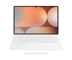 Tastatur - Samsung EF-DX925 - keyboard and folio case (book cover) - AI key - with trackpad - QWERTZ - white Input Device - Tastatur & Foliosett - Hvit - EF-DX925BWGGDE