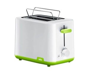 Brødrister - Braun Brødrister Breakfast1 HT1010GR - toaster - white/green - HT1010GR