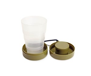 Camping - Kikkerland - Collapsible Tumbler w Pill Compart (CU340) - CU340