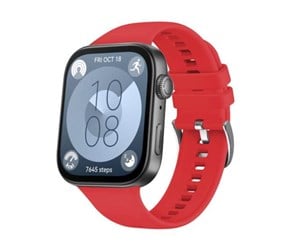 Smartklokke - Tilbehør - FIXED Silicone Strap for Huawei Watch FIT 3 - Red - FIXSSTB-1388-RD