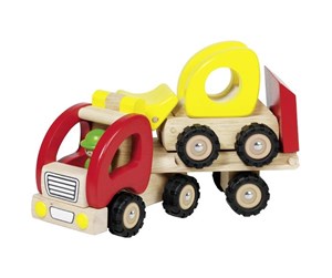 Treleker - Goki Wooden Truck Low Loader - 55963