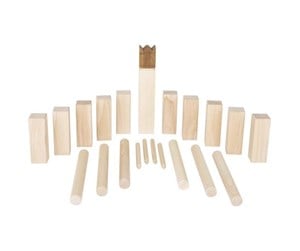 Hagespill - Wooden Viking Game Kubb in Cotton Bag - 56686