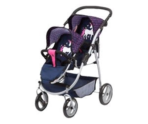 Dukker, Bamser & Utstyr - Bayer Design Twin Pram - Navy (26554AA) - 26554AA