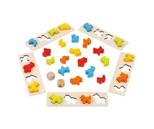 Babyleker - Goki Wooden Sorting Game Animals 25 pcs. - 56765