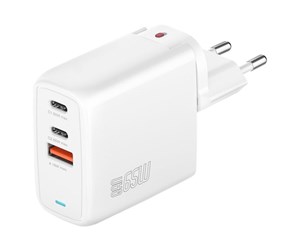 Mobil - Adaptere og ladere - 4smarts GaN FlexPro power adapter - USB 24 pin USB-C - 65 Watt - 4S544065