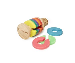 Kjøkkenredskaper - Kikkerland - Rainbow Wine Rings + Stopper (BA91) - BA91