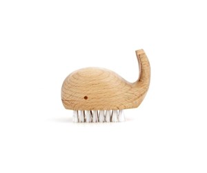 Annen personlig pleie - Kikkerland - Wooden Whale Nail Brush - HW05