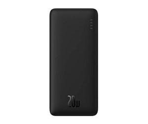 Nødlader - Baseus Airpow 20000mAh 20W powerbank (black) Nødlader - Svart - 20000 mAh - P10022804113-00