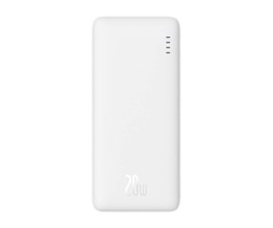 Nødlader - Baseus Airpow 10000mAh 20W powerbank (white) Nødlader - Hvit - 10000 mAh - PPQD090002