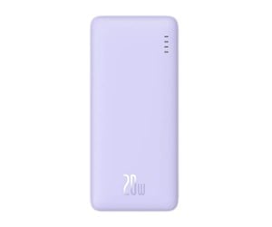 Nødlader - Baseus Airpow 10000mAh 20W Powerbank (purple) Nødlader - Lilla - 10000 mAh - P10022801513-00