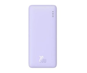 Nødlader - Baseus Airpow 20000mAh 20W powerbank (purple) Nødlader - Lilla - 20000 mAh - P10022804513-00