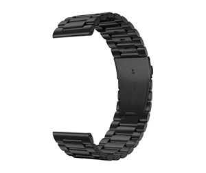 Smartklokke - Tilbehør - Colmi Stainless Steel Smartwatch Strap Black 22mm - Strap Metal Black