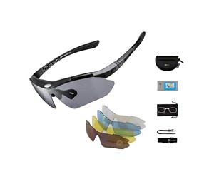 Sport & Fitness - Rockbros Polarized cycling glasses 10003 (black) - 10003