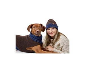 Hund - Hunter - Dogcoat Odense 30 + hat beige/blue - (203541) - 203541