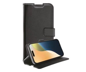 Mobil - Deksel og etui - Vivanco Classic Wallet for iPhone 16 Plus - Black - 64261