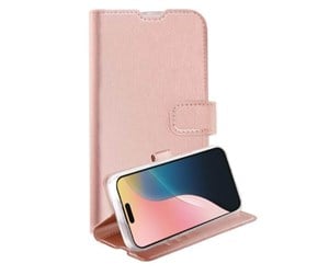 Mobil - Deksel og etui - Vivanco Classic Wallet for iPhone 16 - Rose Gold - 64253