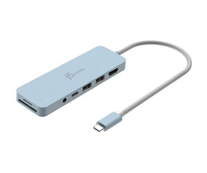 Dokkingstasjon - j5create JCD373EC-N - USB-C Multi-Port Hub (with PD) - JCD373EC-N