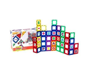 Byggesett - Playmags Magnetic tiles 3D 170 - 80 pcs set - 170