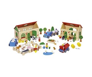 Treleker - Goki Wooden Farm 71 pcs. - 58598