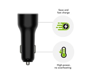 Mobil - Adaptere og ladere - dbramante1928 re-charge car power adapter - 24 pin USB-C - 65 Watt - CC65ITBL7105