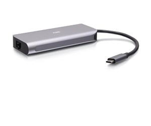 Dokkingstasjon - C2G USB-C 4.0 6-in-1 Mini Docking Station with HDMI USB-A Ethernet and USB-C 85W- 8K 60HZ - docking station - USB-C / Thunderbolt 3 - HDMI - 1GbE - C2G54551