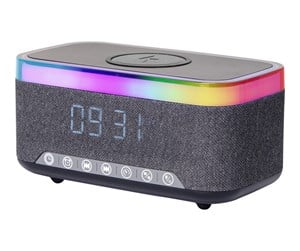 Mp3-spiller & Tilbehør - Gembird DAC-SPKBT-QC15 - clock radio - Bluetooth flash memory card USB-host - MP3-spiller - DAC-SPKBT-QC15-BK