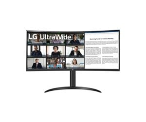 Skjerm - 34" LG UltraWide 34WR55QK-B - 3440x1440 - 100Hz - VA - 65W USB-C - 34WR55QK-B.AEU